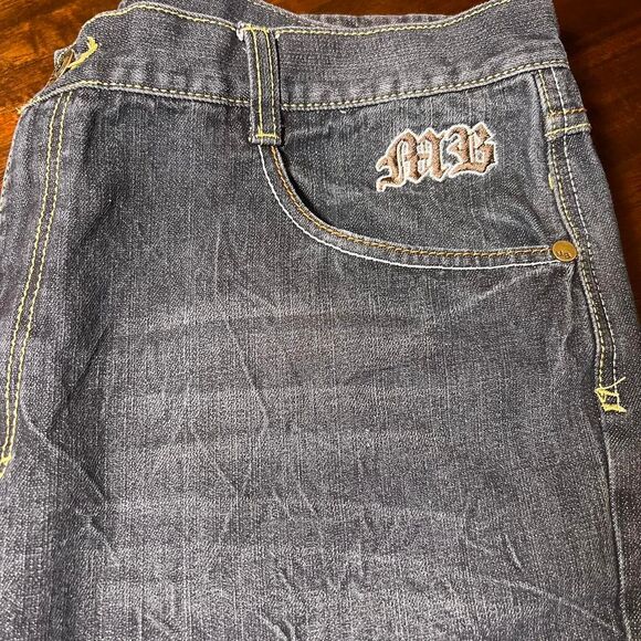 Makavelic Dark Wash Blue Jeans Men's 42x32 - Picture 4 of 6